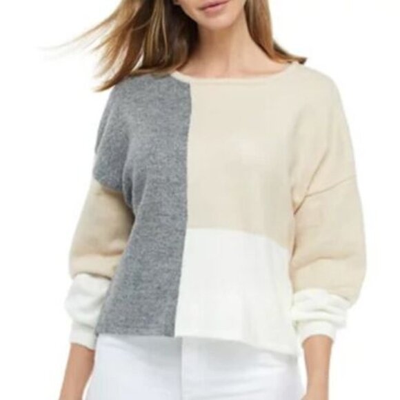 Adyson Parker Plus Size Color Block Sweater - Picture 1 of 8